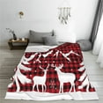 thumbnail image 5 of Vsdgher Christmas Buffalo Plaid Ultra-Soft Micro flannel Blanket Throw Blankets for Couch Sofa, Bed (4 sizes)-60"x50", 5 of 7