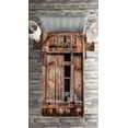thumbnail image 2 of Ambesonne Rustic Quilted Coverlet 2 Pcs, Oak Abandoned Barn Door, Twin Size, Pale Brown, 2 of 2