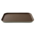 thumbnail image 2 of Jubilee 12" x 16" Restaurant Serving Trays (Set of 2), Brown - NSF Rectangular Food Service Trays, 2 of 7