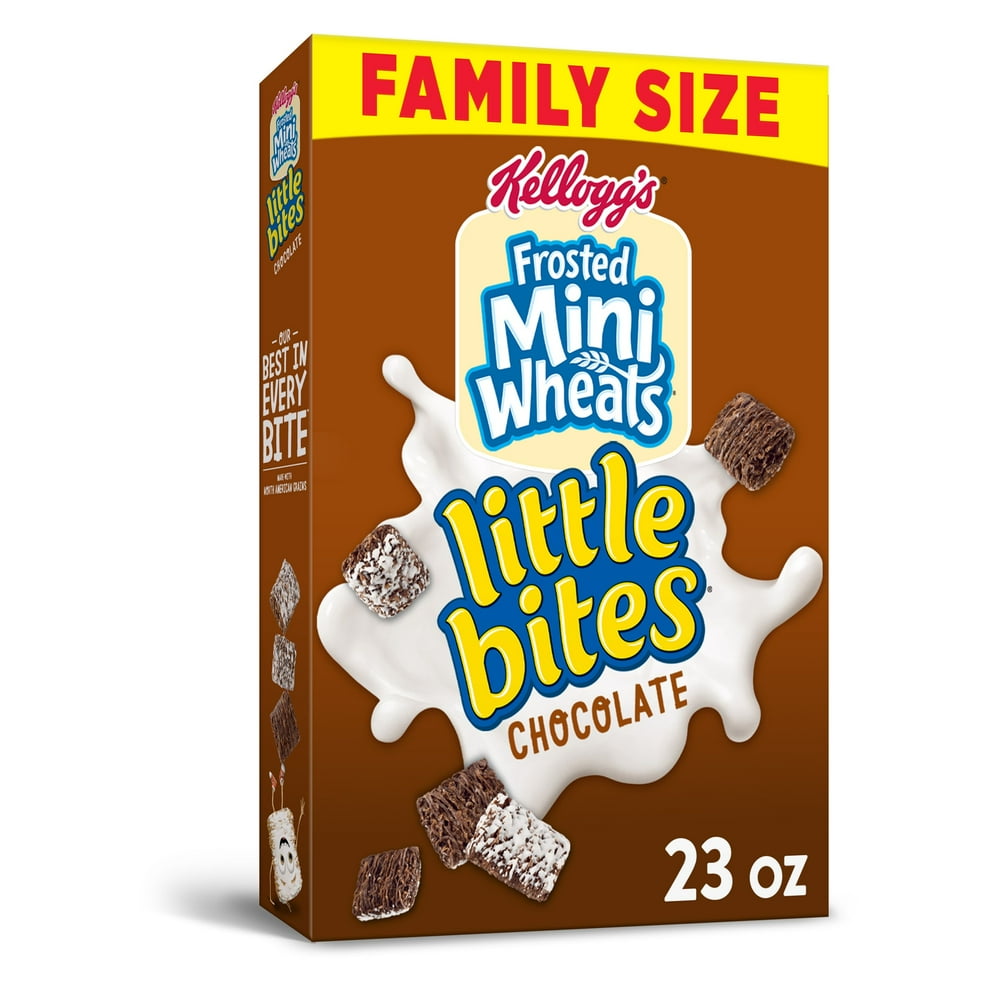 Kellogg's Frosted MiniWheats Little Bites, Breakfast Cereal, Chocolate