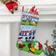 thumbnail image 2 of Las Estrellas de Charlie Brown Tema: Calcetines de Navidad, fino lino blanco para colgar en escaleras y chimenea, decoración navideña para el hogar, regalo de Navidad.54cm×38cm, 2 of 5
