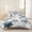 Brown Blue White, variant on 3 Pieces Queen Quilt Set,Texas Star Flag Soft Bedding Sets with 1 Quilt & 2 Pillow Shams,Star and White Red Stripe Summer Bedspread Lightweight Coverlet Comforter for All Season