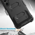 thumbnail image 5 of Takfox Case For Samsung Galaxy S23,S23 Plus,S23 Ultra 5G ,Shockproof Heavy Duty Rugged Locking Swivel Holster Belt Clip Kickstand Full Body Hard Shell Phone Cover Case,Black, 5 of 5