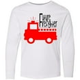thumbnail image 3 of Inktastic Future Firefighter Cute Red Firetruck Long Sleeve Youth T-Shirt, 3 of 5