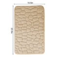 thumbnail image 2 of POINTERTECK Super Water Absorbent Memory Foam Bath Mat Cobblestone Bathroom Rugs Machine Washable Bath Rugs 16 x 24 inch, 2 of 10