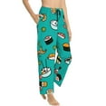 thumbnail image 2 of Kll Womens Sushi Print Pajama Pants Soft Pajama Bottoms For Women Cozy Lounge Pants, 2 of 9