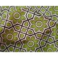 thumbnail image 4 of oneOone Silk Tabby Lime Green Fabric Geometric & Floral Block Craft Projects Decor Fabric Printed By The Yard 42 Inch Wide, 4 of 4