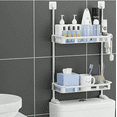 thumbnail image 3 of Organizador de baño 2 niveles multifuncional, repisa para shampoo y jabón de baño, ducha, regadera, Estante de almacenamiento, 3 of 8