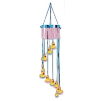 Party Central Club Pack of 12 Blue and Pink Duckie Baby Shower Party Spiral Hanging Decors 40"