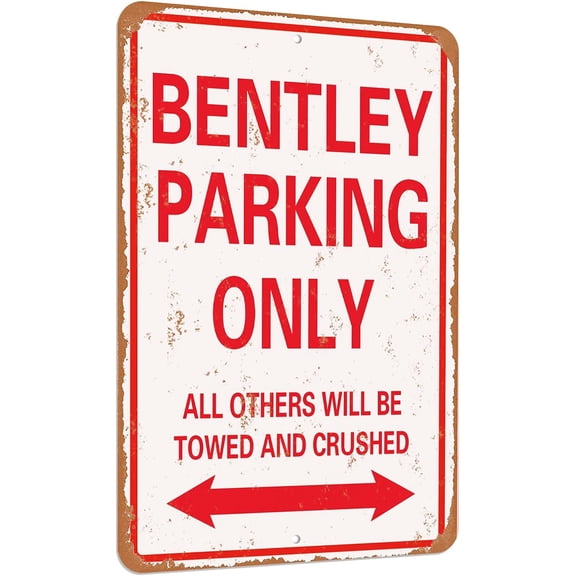 Vintage Look Funny Parking Only Metal Tin Sign, 12 x 8 Inch Aluminum Wall Decor