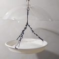 thumbnail image 4 of Baño colgante para pájaros con cubierta impermeable, bandeja para beber, tazón de alimentación duradero para pájaros Blanco kusrkot Bañera colgante para pájaros, 4 of 8