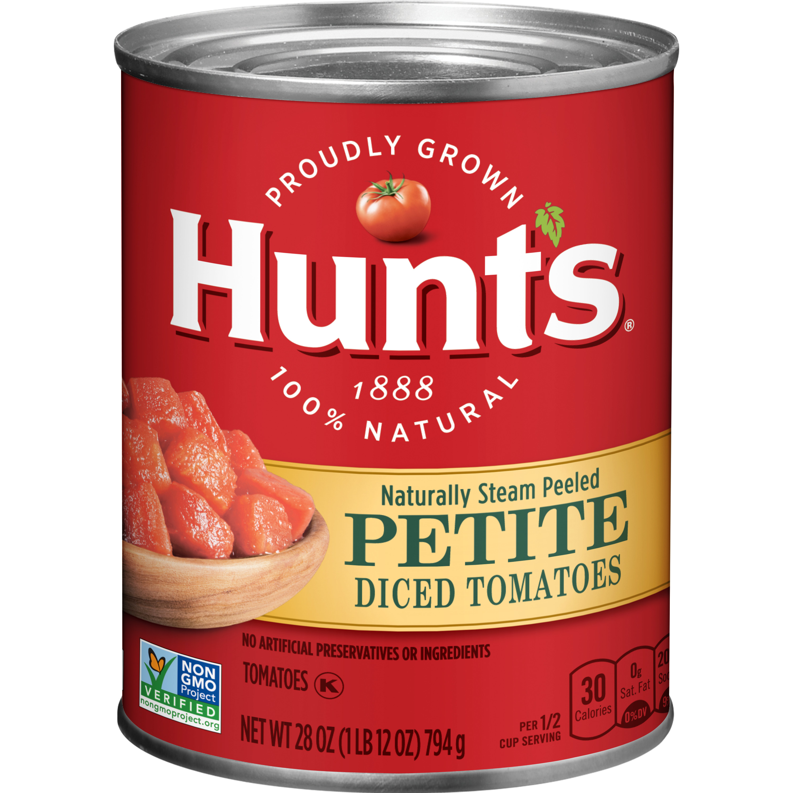 (6 Pack) Hunt's Petite Diced Tomatoes, 28 oz