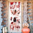 thumbnail image 1 of Pegatinas de Halloween de terror extraíbles de 90x200cm para ventanas de puerta de baño, estampado a mano sangriento aterrador, accesorios de decoración para fiesta de Halloween ShuxiuWang 9024735218593, 1 of 1