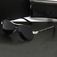 thumbnail image 2 of Lunettes de Mode Rétro Classiques Polarisées pour Femmes Hommes, Lunettes de Soleil Vintage à Double Pont Lunettes de Mode pour Conduite Pêche Randonnée, 2 of 5