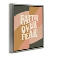 thumbnail image 4 of Stupell Industries Faith Over Fear Religious & Spiritual Painting Gray Floater Framed Canvas Art Print Wall Art, 25 x 25, 4 of 10