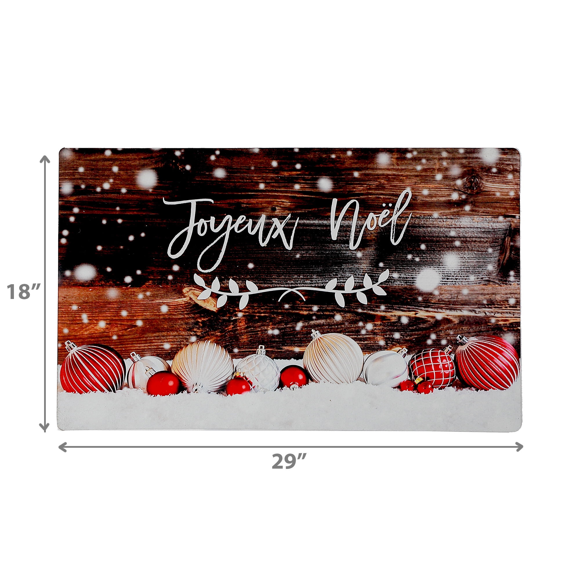 Tapis En Caoutchouc Imprimé (Joyeux Noel)