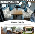 thumbnail image 3 of XYZCANDO Floral RV Dinette Cushion Covers Lily Furniture Covers Easy to Install Universal Camper Accessories Easter Sofa Slip Covers for 2 Seat Cushion Couch 1 Backrest Cover and 1 Bench Cover White, 3 of 7
