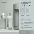 thumbnail image 2 of New Mysoda Glassy Design Sparkling Water Maker With 1L Glass & Plastic bottle - Silent Nordic Design Soda Maker Featuring A Sliding Door Opening - No Cylinder Included - Colour Green, 2 of 5
