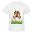 thumbnail image 4 of Bingfone Brown Bunny Men'S Loose Fit Short-Sleeve Pocket T-Shirt, 4 of 7