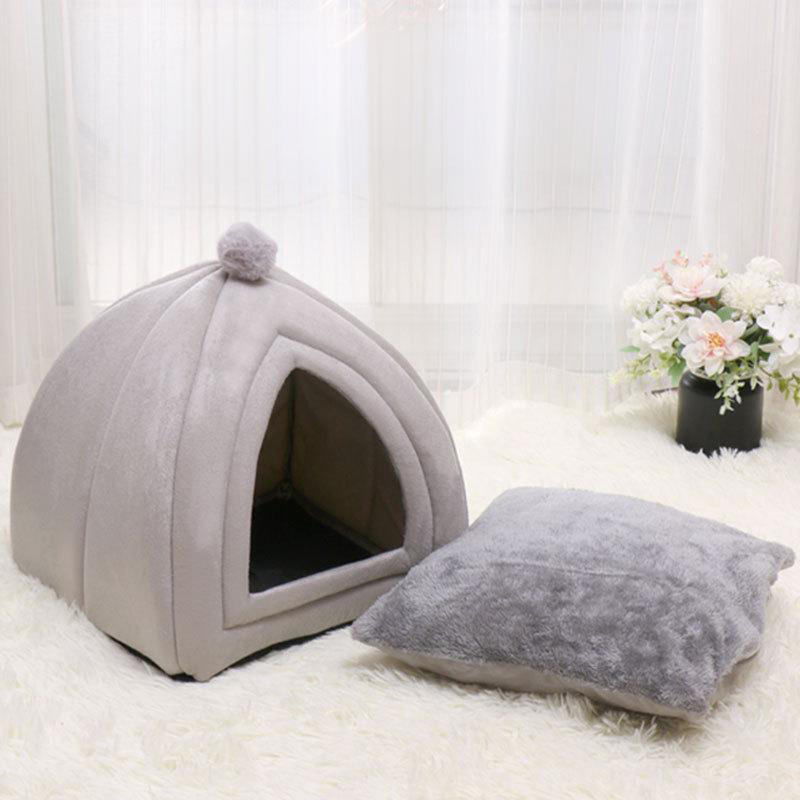 All-Season Super Supportive Cat Bed - Plush, Orthopedic Comfort with High Rebound Sponge