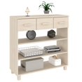 thumbnail image 2 of vidaXL Table Console HAMAR Miel Brun 90x35x90 cm Bois Massif Pin, 2 of 5