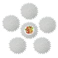 thumbnail image 1 of Un juego de 6 tapetes redondos de flores ahuecadas para fiestas de festivales, artículos de boda, centros de mesa y decoración de mesa., 1 of 6