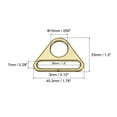 thumbnail image 2 of Uxcell 1.5" Adjuster Triangle with Bar Swivel Clip D Dee Ring Buckle, 16Pack Bronze, 2 of 5