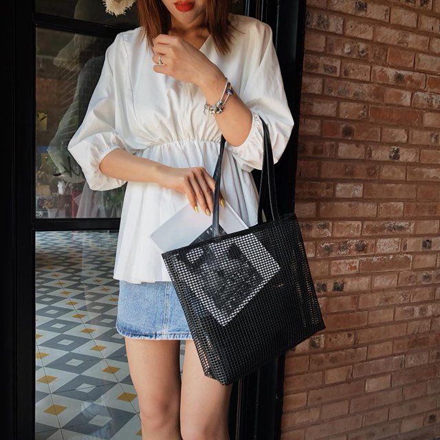 Bolso de hombro de gran capacidad para mujer bolsa de malla Ehuebsd portátil para playa bolsa de baño de viaje bolsa de malla transparente