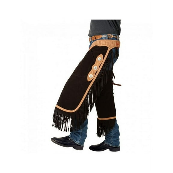 Tough-1 Chinks Suede Leather with Basket Stamp Yoke Adjustable 63-710
