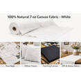 thumbnail image 2 of Sedona Designz 60" Wide Cotton Duck Canvas Fabric - 7oz Durable 100% Cotton (White, 50 Yards), 2 of 3