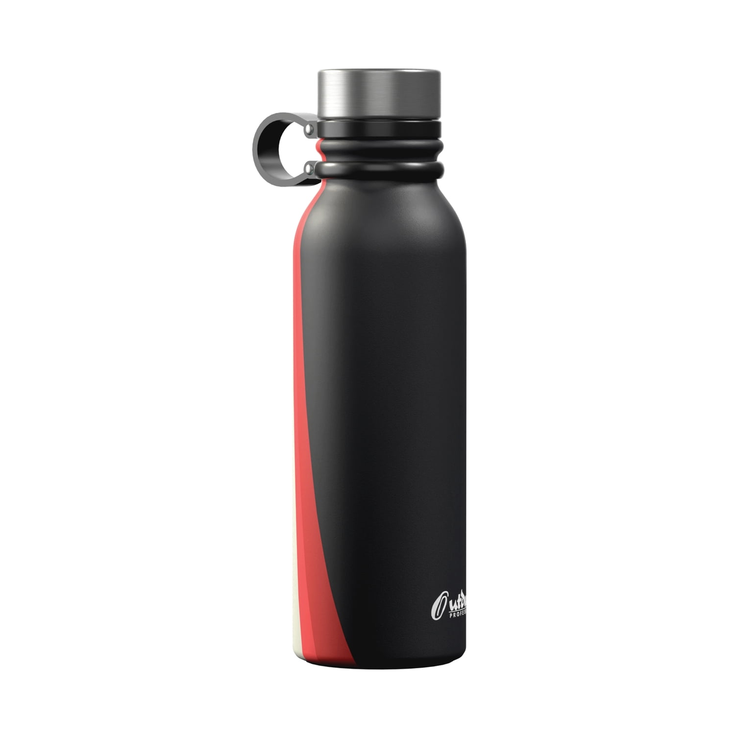 Outdoors Professional 20-Oz. Stainless Steel Double-Walled Vacuum-Insulated Travel Bottle with Leakproof Screw Cap (Retro Good Vibes), OUTD9294