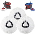 thumbnail image 1 of 3 Pack Mop Replace Head for O Cedar, Mop Head Replacement, Microfiber EasyWring Spin Mop Head Refill for Ocedar, Mop Refill Head Safe Compatible with Spin Mop for Cleaning All Hard-surfaced Floors, 1 of 7