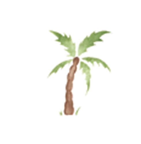 Small Palm Tree Wall Stencil Sku 3126 By Designer Stencils