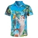 thumbnail image 4 of Camisas hawaianas con estampado 3D de dinosaurios y gatos divertidos para hombre, camisas hawaianas de manga corta con botones para vacaciones tropicales, ropa de calle, 4 of 4