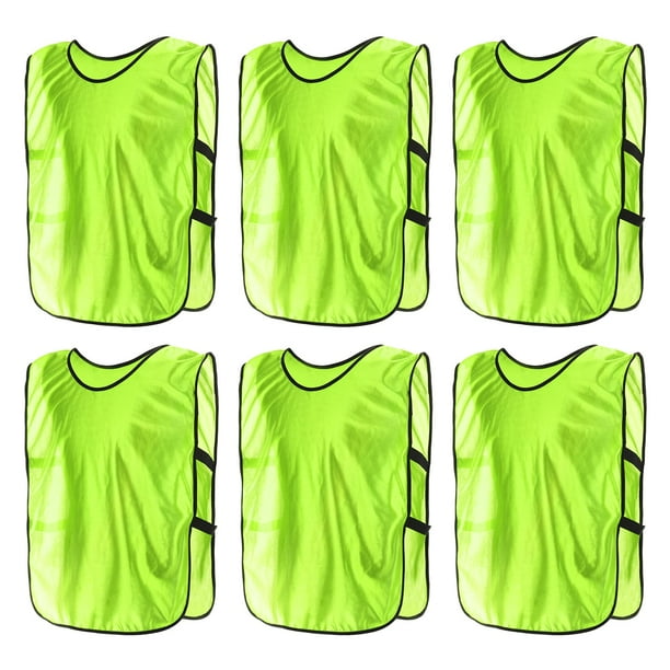 Chaleco de fútbol Pennies camiseta de fútbol chalecos de entrenamiento deportes de equipo Pinnies camisetas de práctica de fútbol juvenil 6 uds