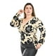 thumbnail image 2 of Blusa con escote cruzado Roman Fashion / Tallas Extras, 1758 (Beige/Negro) beige 36, 2 of 5