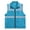 Lightblue Collar, variant on GOGO Unisex Volunteer Vest Safety Reflective Running Cycling Vest with Pockets-Plum Collar-2XL