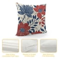 thumbnail image 4 of Pillow Covers Summer Geometric Flower Outdoor Decorative Throw Pillows Farmhouse Navy Blue Pillow Case Linen Cushion Cover for Home Sofa Bedroom, 4 of 5