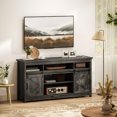 thumbnail image 2 of HOMCOM TV Stand with Power Outlets for 72 Inches, Farmhouse TV Console, 2 of 10