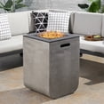 thumbnail image 2 of Noble House Adio 19.5" Fire Column in Light Gray and Black, 2 of 16