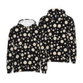 thumbnail image 6 of Bingfone Daisy Men's Drawstring Hoodie Long Sleeve Pocket Sweatshirts-X-Large, 6 of 6