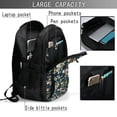 thumbnail image 4 of Balery Watercolor Floral Mochila con carga USB para hombre y mujer - Mochila impermeable y antirrobo para portátil con puerto USB para viajes, trabajo, estudios y universidad, 4 of 7