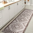thumbnail image 5 of JONATHAN Y SANTA MONICA 2 x 10 Runner Rug, Marokko Diamond Tribal Medallion - Beige/Brown, SMB127A-210, 5 of 10
