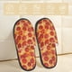 thumbnail image 2 of Fotbe Pizza Pantuflas Peludas para Mujer con Estampado, Zapatillas de Peluche, Zapatos de Invierno para Casa, Uso Interior y Exterior-Medium, 2 of 8