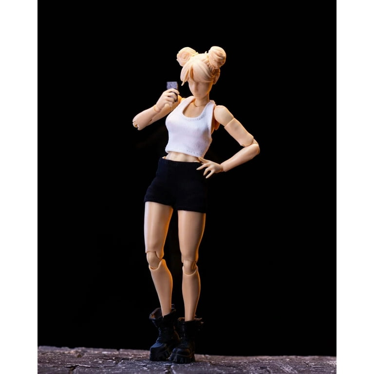 ROMANKEY COWL 1/12 girl body　WHITE 素体 Romankey X COWL 1/12 Super Action Girl Solid Body White skin