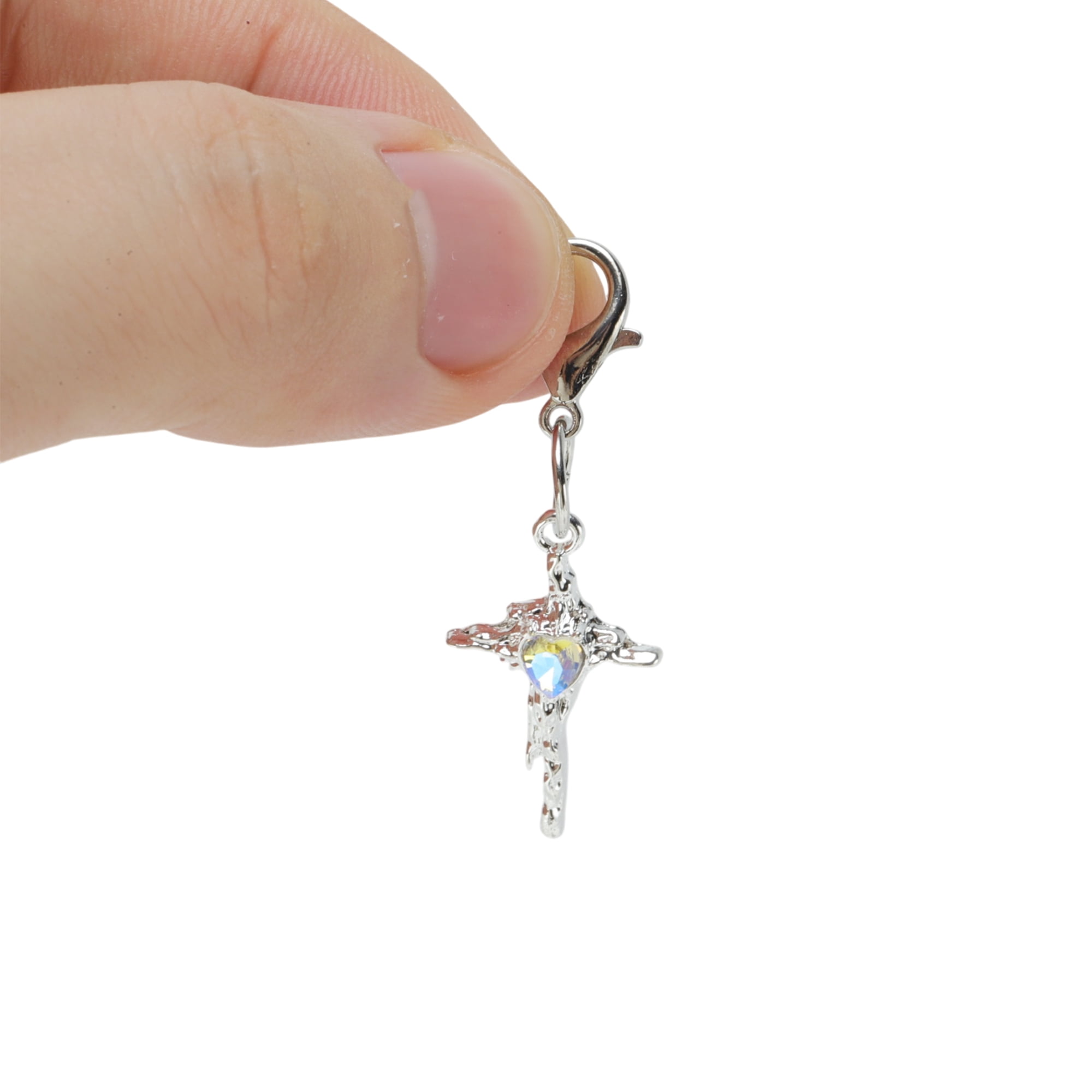 Unique Bargains Stylish Shoelace Charm Set for Custom Footwear Gemstone Cross
