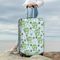 thumbnail image 7 of Gukieu Cute Floral Frog Print Suitcase Protective Cover, Elastic Zipper Buckle Suitcase Protective Cover, Suitable for Travel, Business Trip-X-Large, 7 of 7