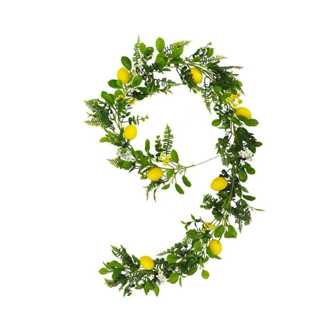 Garland Christmas Decorations,Indoor Christmas Decorations Artificial Lemon Rattan Indoor Greenerys Arrangement Christmas Decoration Rattan Christmas Decorations Indoor