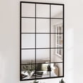 thumbnail image 1 of vidaXL Miroir Mural Noir 100x60 cm Métal, 1 of 4