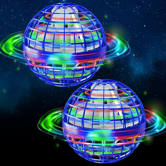 Flying Orb Ball Toy, Cosmic Globe Boomerang Hover Ball Fly Spinners, Fly Orbit Ball, Hand Controlled Mini Drone Spinning Kids Adults Outdoor Birthday Gift Cool Stuff for Boys Girls (2PCS)